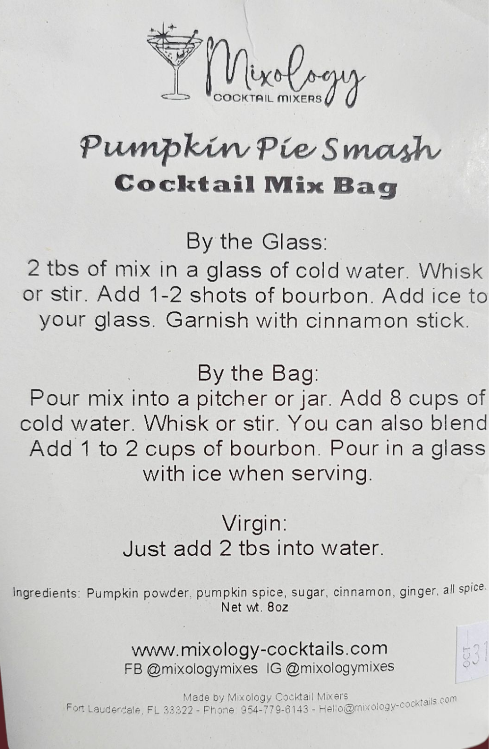 Pumpkin Pie Smash Mix