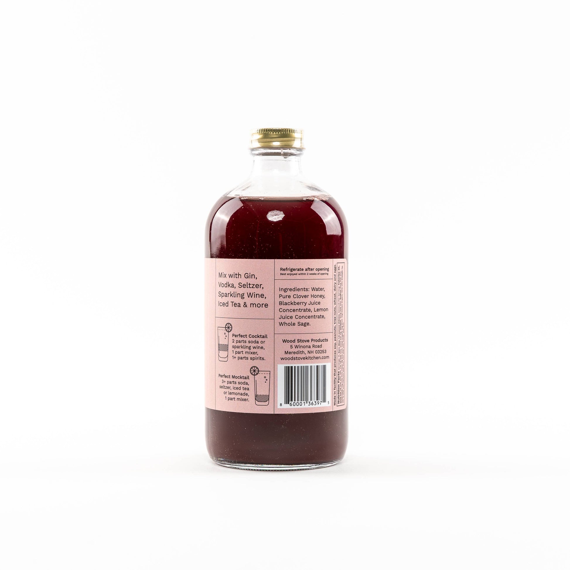 Blackberry & Sage Cocktail and Mocktail Mixer, 16 fl oz