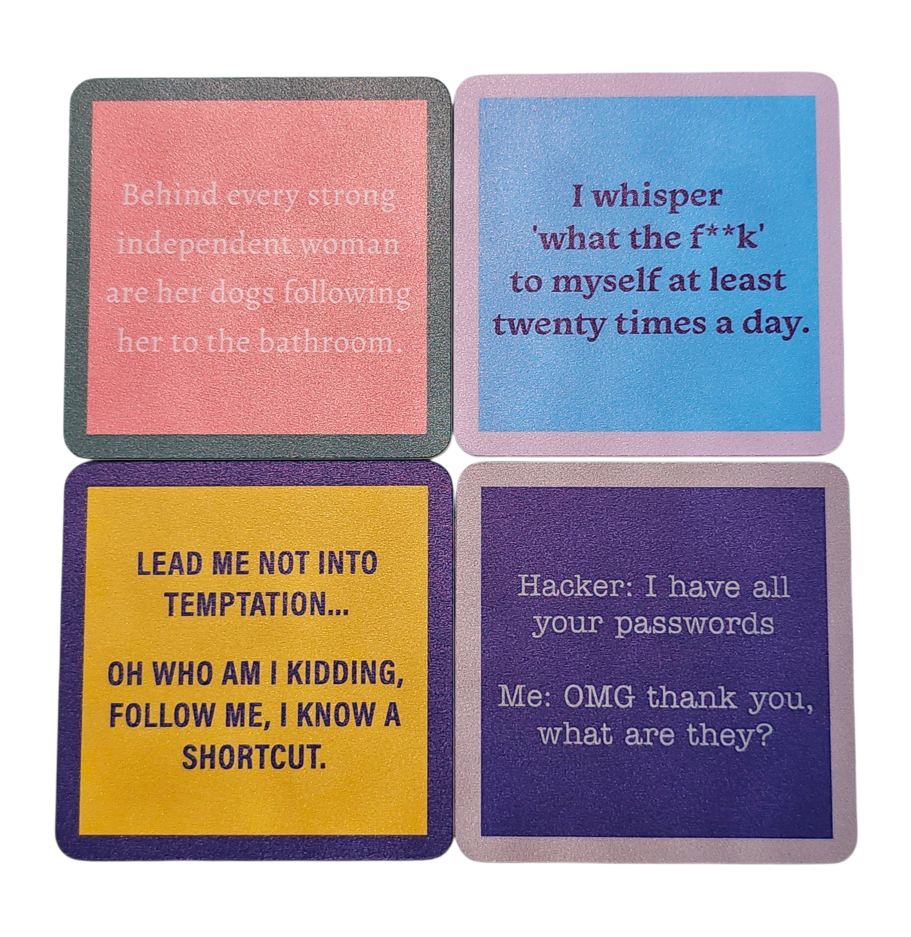 Drinks On Me Coasters - 12 Styles