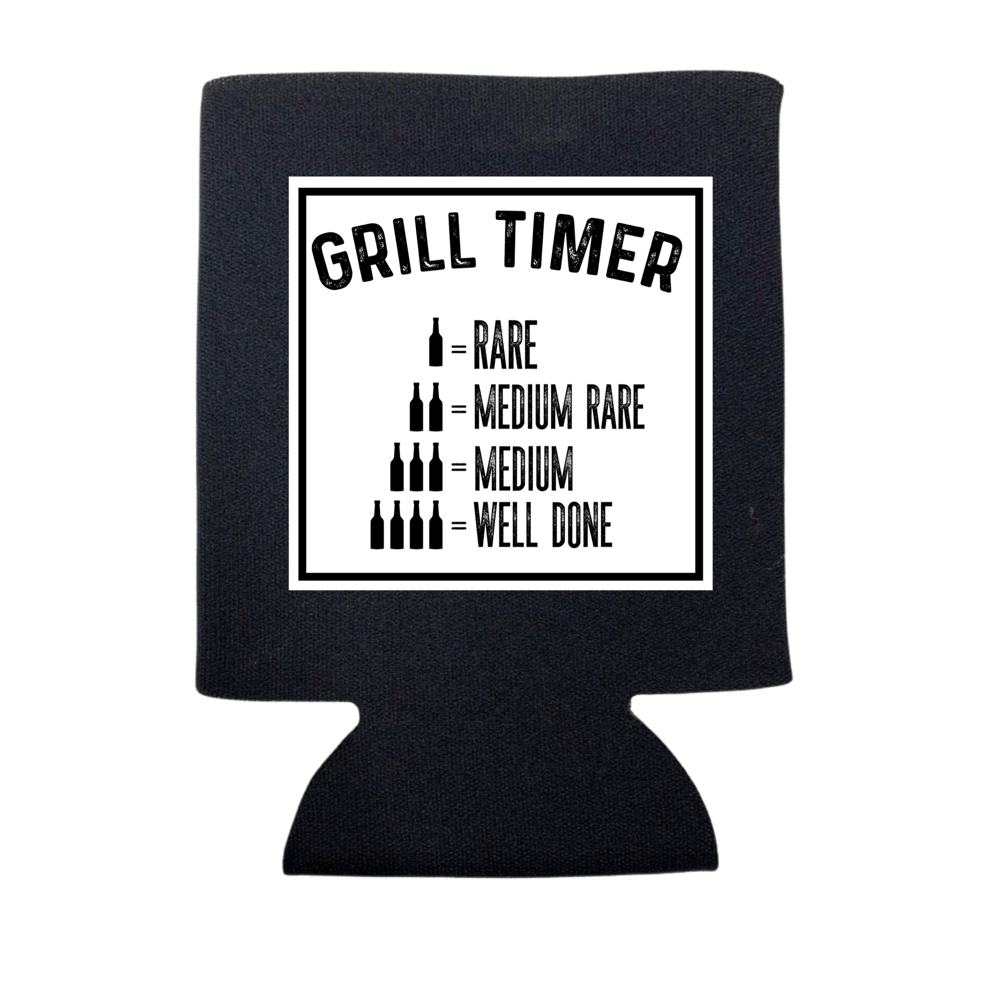 GRILL TIMER - CAN KOOZIE Charcoal Slim / Regular