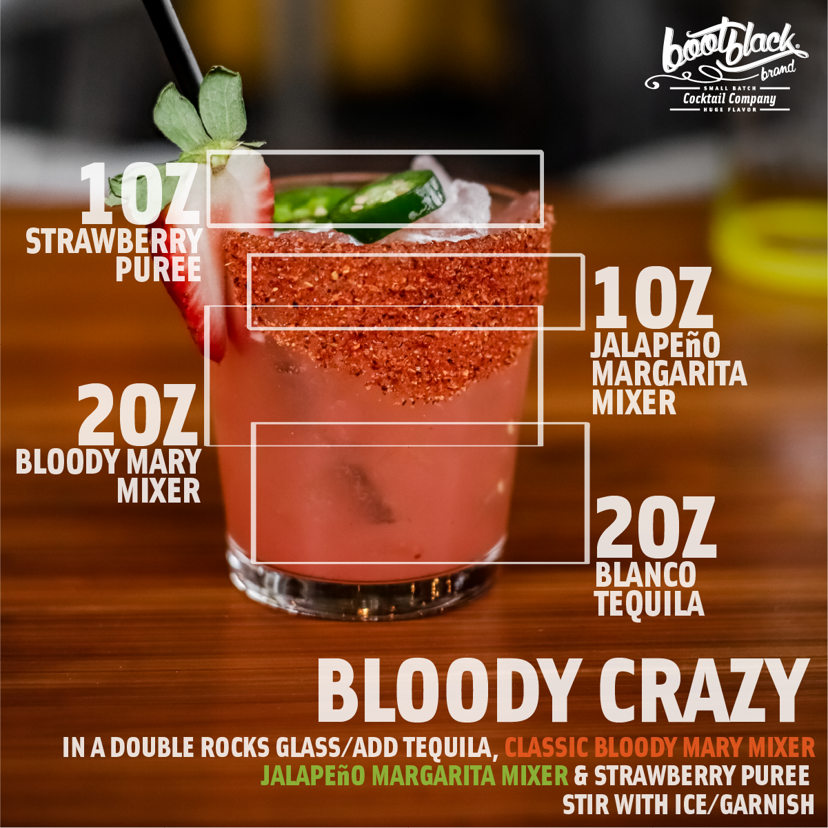 Classic Bloody Mary Cocktail/Mocktail Mixer - 1L