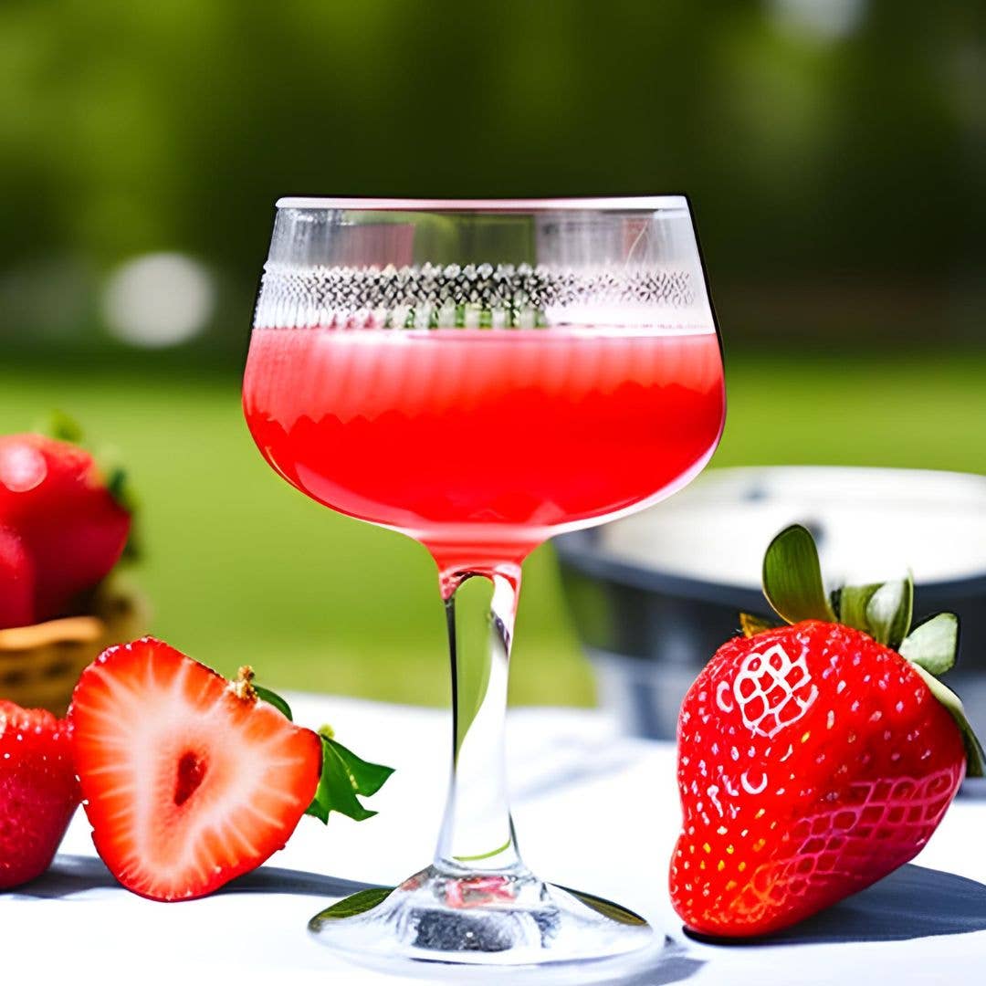Strawberry & Rhubarb Cocktail and Mocktail Mixer, 16 fl oz