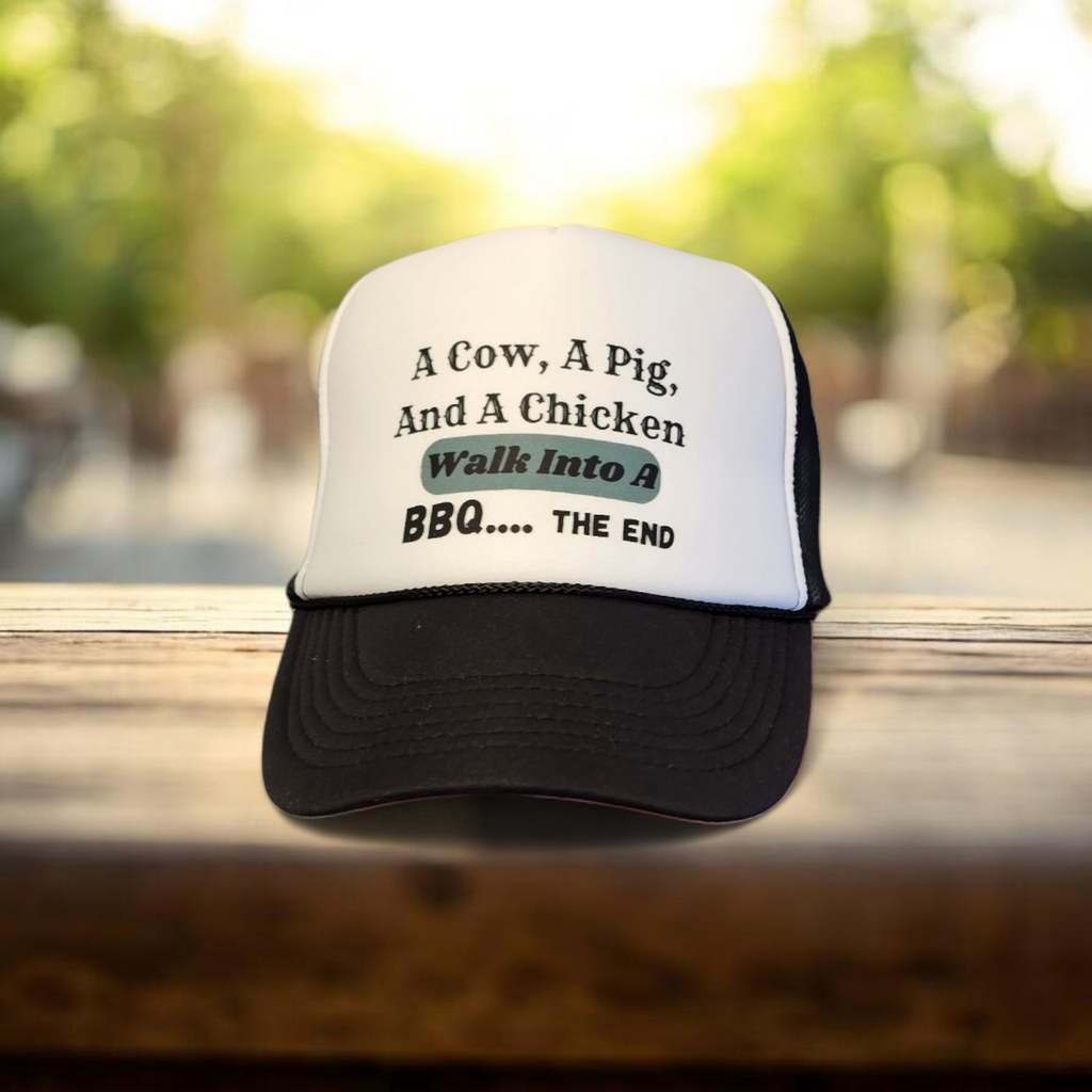 A Cow, A Pig, and a Chicken Hat