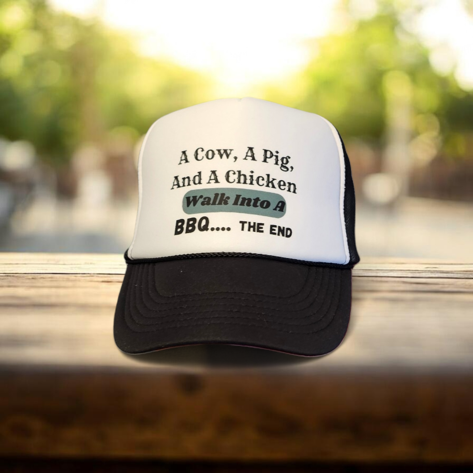 A Cow, A Pig, and a Chicken Hat